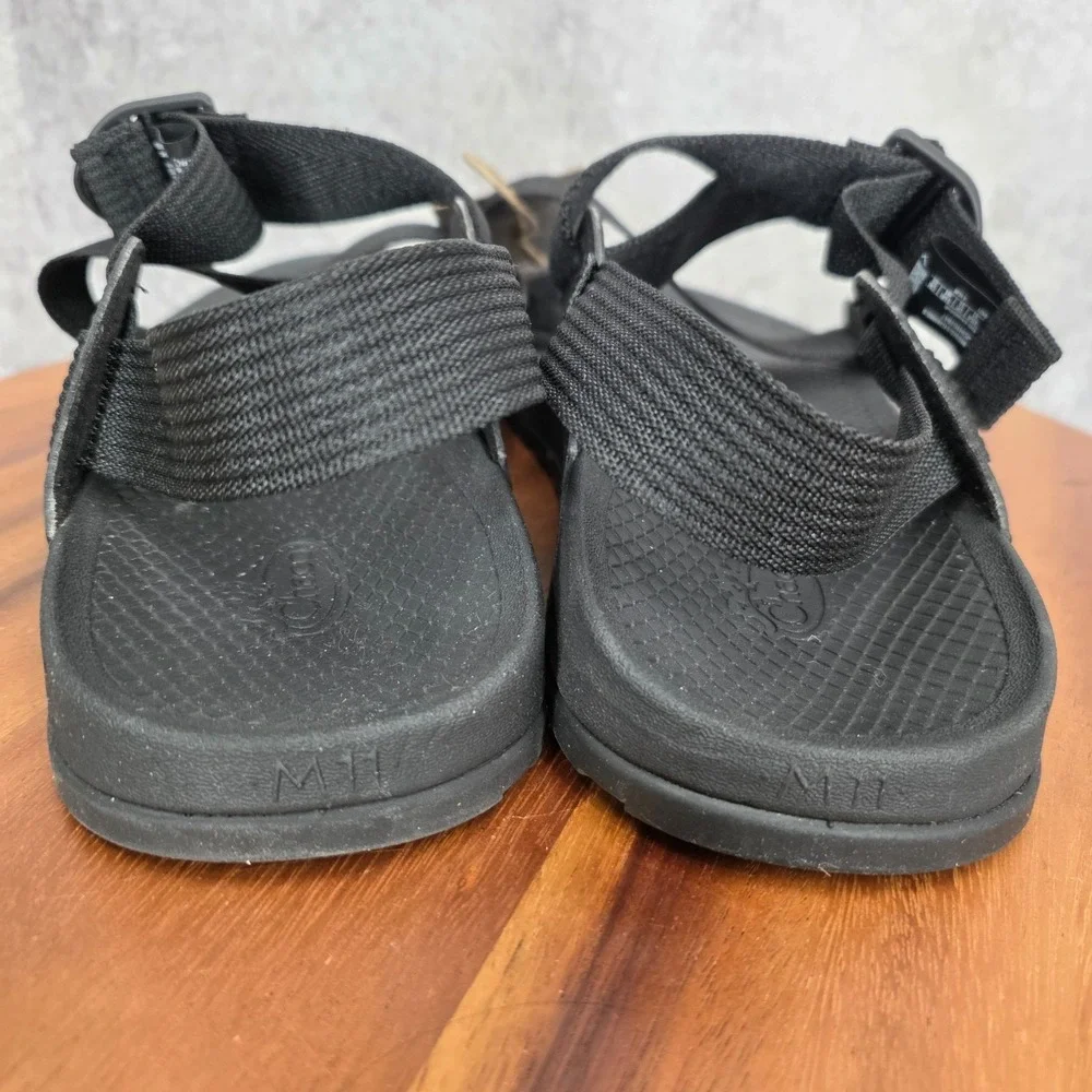 Chaco Sandals‎ Mens 11 Black Lowdown 2 Toe Loop Straps Comfort New JCH107847